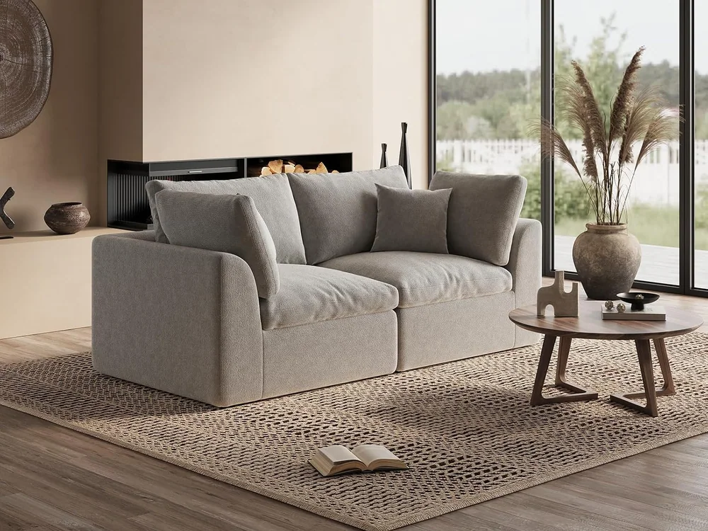 Ohllob 78.9" Cloud Loveseat in Light Grey, view 2