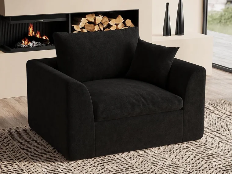 Ohllob 48.6" Cloud Single Seat in Black